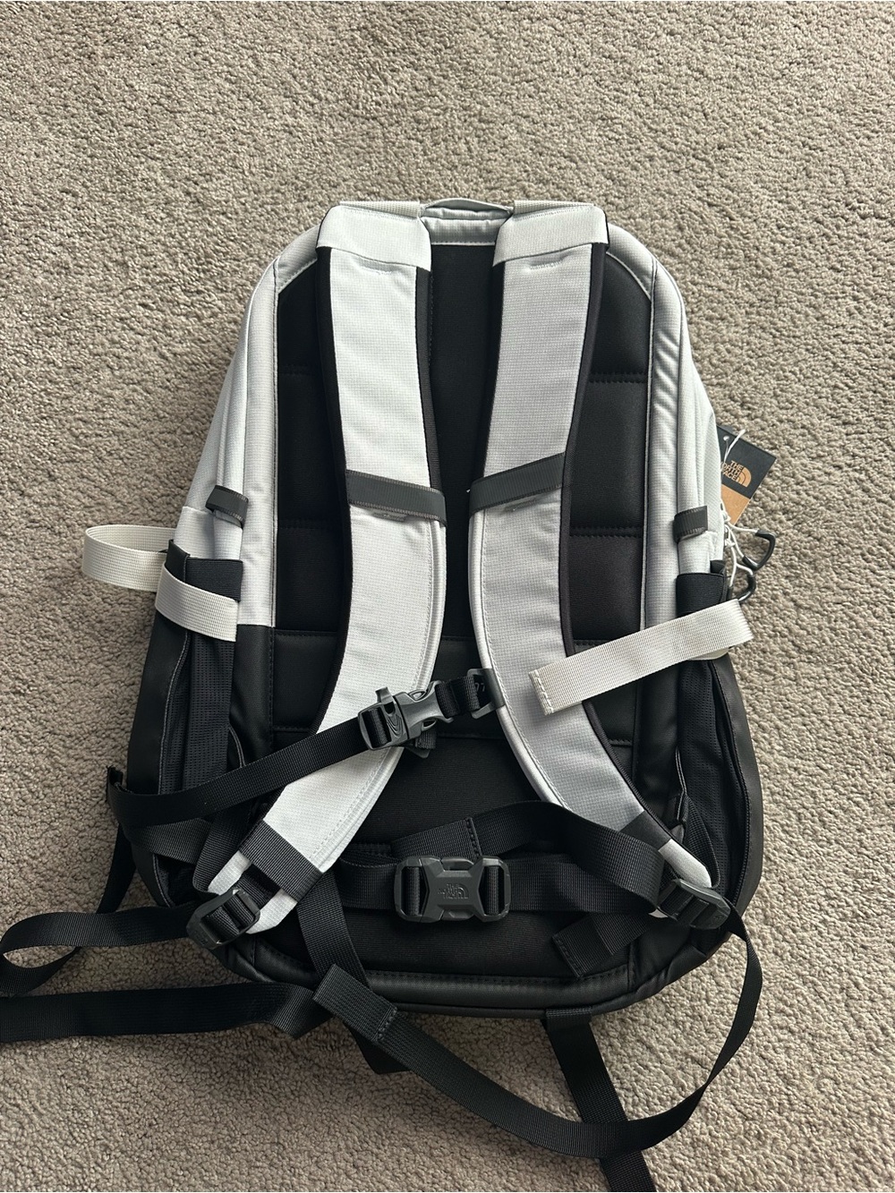 The North Face Surge Commuter Laptop Backpack - Light Gray and Black - Picture 10 of 16